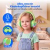 MEDION® LIFE HE-1 Kids Bluetooth Kinderkopfhörer, 3-stufiger Gehörschutz, bis zu 85 Std. Akkulaufzeit, MP3-Player, Bluetooth 5.4, AUX & microSD, LED-Lichtring, austauschbare Designs