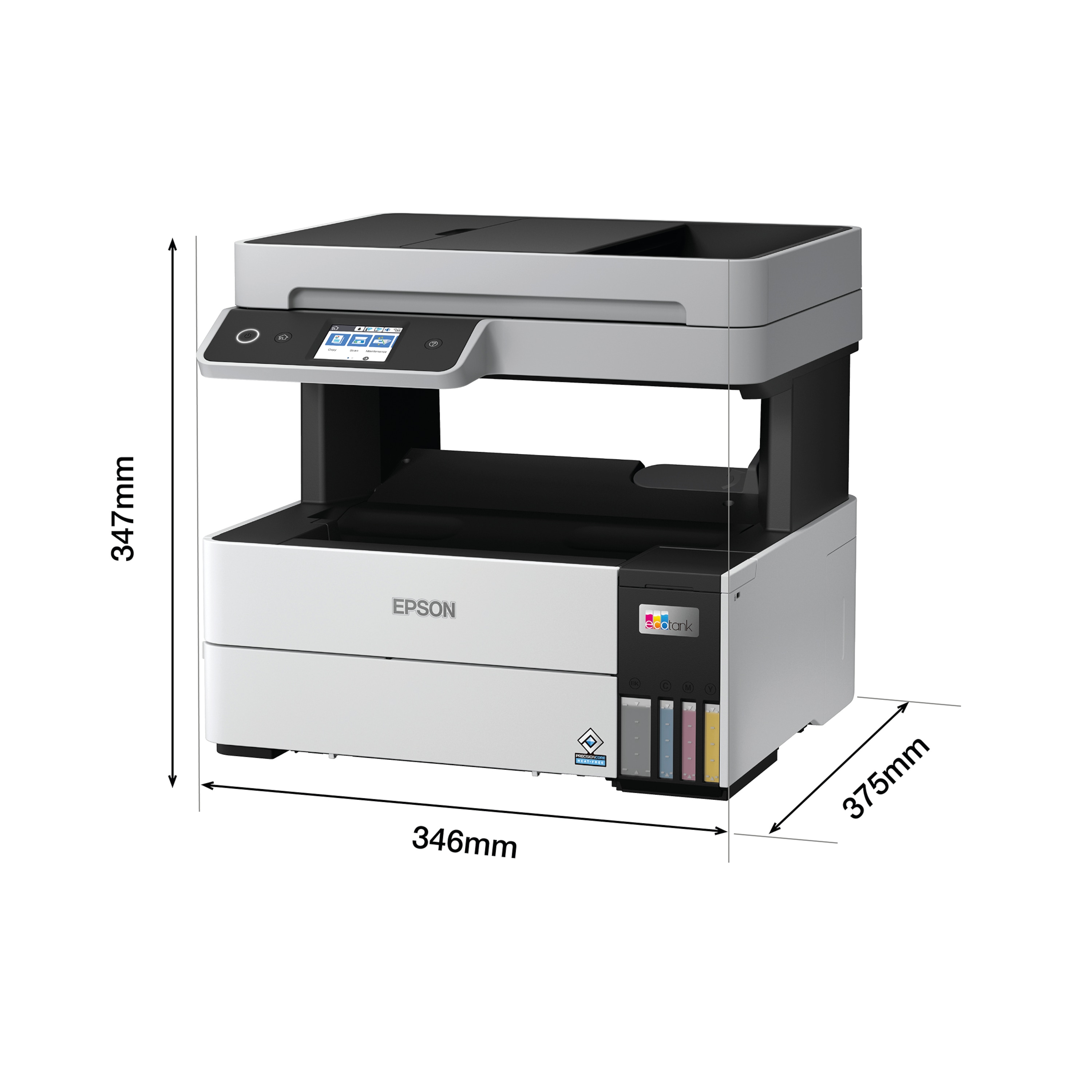EPSON EcoTank ET-5150 Multifunktionsdrucker, Druck in professioneller Qualität, ultraschnelle Druckgeschwindigkeiten, sehr niedrige Kosten & einfaches Nachfüllen