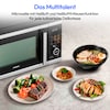 MEDION® LIFE® Mikrowelle mit Heißluft- fritteusen- funktion  MD 11499, 3in1 Mikrowelle, 25 L Garinnenraum, 900 W Mikrowellenleistung, 9 Automatikprogramme
