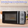 MEDION® LIFE® Mikrowelle MD 12211, 700 W Leistung, 17 L kompakt, 5 Mikrowellenstufen, Auftaufunktion, Timerfunktion