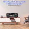 MEDION® LIFE® P66538 Retro-Boombox, DAB+/PLL-UKW Radio, Bluetooth® 5.3 für das Abspielen von Smartphone & Co, CD-Player, Kassettendeck, X-Bass Funktion, 2 x 10 W RMS