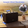 MEDION® LIFE BXO-1 Bluetooth® Lautsprecher schwarz, 2 x 15W RMS, integrierter Akku mit bis zu 15 Stunden Laufzeit, Bluetooth® 5.3, robustes & mobiles Design