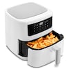 MEDION® LIFE® P10 XL Duo Heißluftfritteuse MD 11750, 100 Rezepte in der Life+ App, mit 2 Heizelementen, 2.150 W Gesamtleistung, ölfreies Frittieren, 9 Automatikprogramme, 6,8 L Nutzinhalt