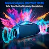 MEDION® LIFE® P61768 Tragbarer Bluetooth® Lautsprecher XL, Dual Illuminated & Lightstrip (RGB-Lichteffekte), Bluetooth® 5.3, integrierter Akku mit bis zu 30 Stunden Laufzeit, robustes & mobiles Design, 2 x 25 W + 50 W RMS