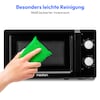 MEDION® LIFE® Mikrowelle MD 11475, 700 W Leistung, 20 L kompakt, 5 Mikrowellenstufen, Auftaufunktion, Timerfunktion