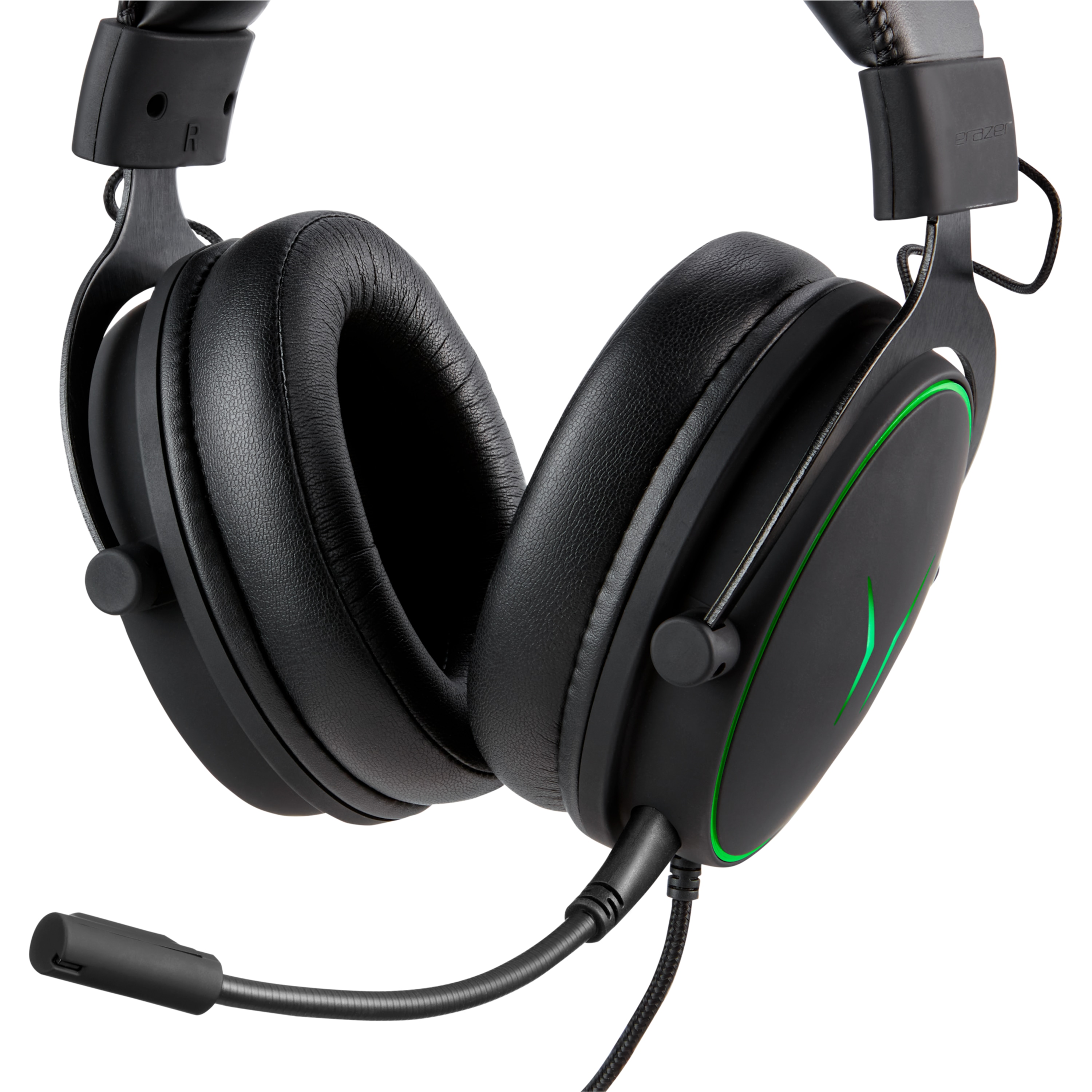 MEDION® ERAZER Mage P20 Gaming Headset, klasse Klangqualität mit ES9260Q Soundchip, flexibles & abnehmbares Mikrofon, RGB, Kabelbedienelement