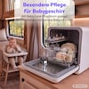MEDION® LIFE Mini Geschirrspüler DWT20 (MD370764), gold, für 2 Maßgedecke, 6 Reinigungsprogramme, mit und ohne Wasseranschluss, Startzeitvorwahl