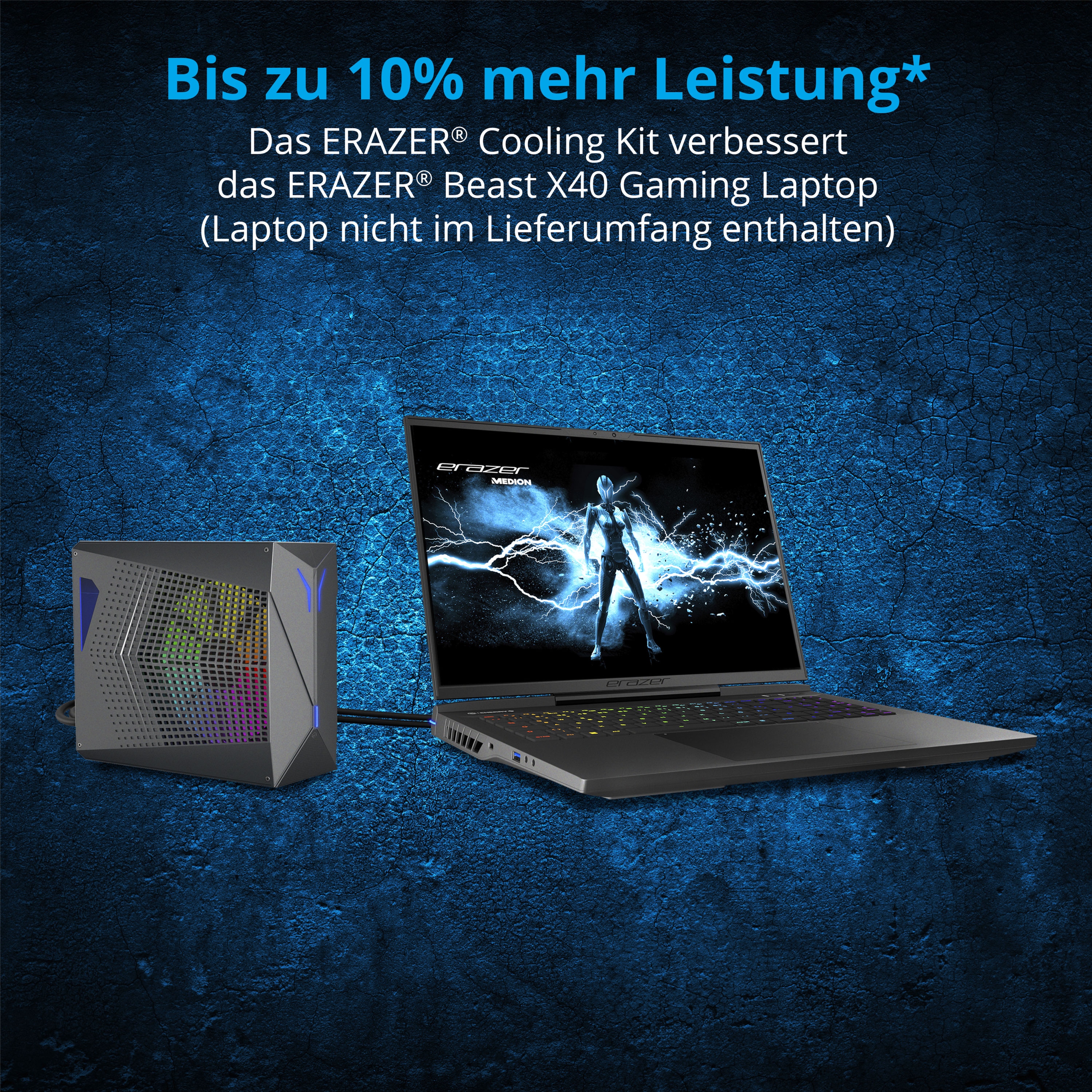 MEDION® ERAZER® Cooling Kit, externe Wasserkühlung für das MEDION® ERAZER® Beast X40 Gaming Laptop**