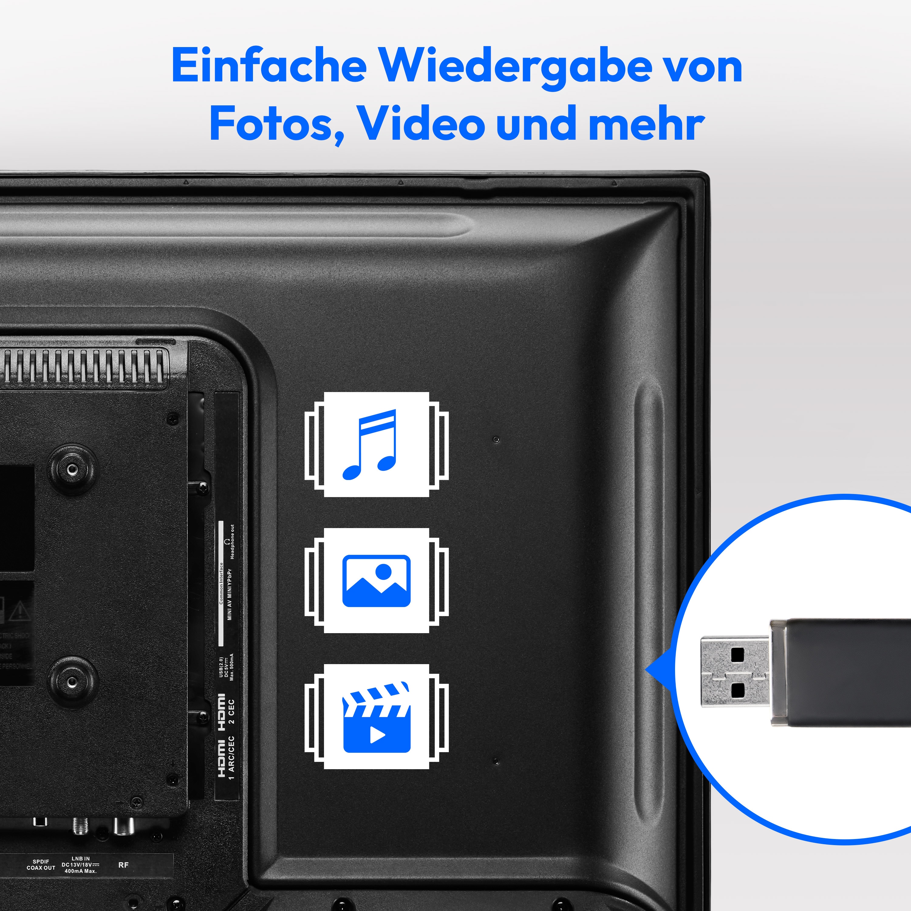MEDION® LIFE® E8402501 (MD 840001) TV, 100,3 cm (40''), Full HD, HD Triple Tuner, integrierter DVD-Player, integrierter Mediaplayer, CI+ Schnittstelle