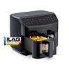 MEDION® LIFE® P20 XXL Twin Doppelzonen-Heißluftfritteuse MD 11760, 100 Rezepte in der Life+ App, 2 separate Garzonen, 9 Automatikprogramme, 8,7 L Gesamt-Nutzinhalt, 2.600 Watt, Temperatur einstellbar bis 200 °C