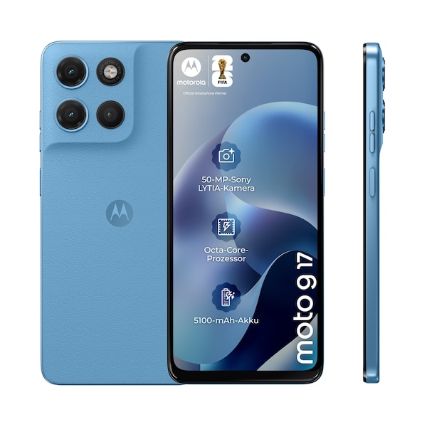 MOTOROLA moto g17, 128 GB, Alaskan Blue (XT2623-2)