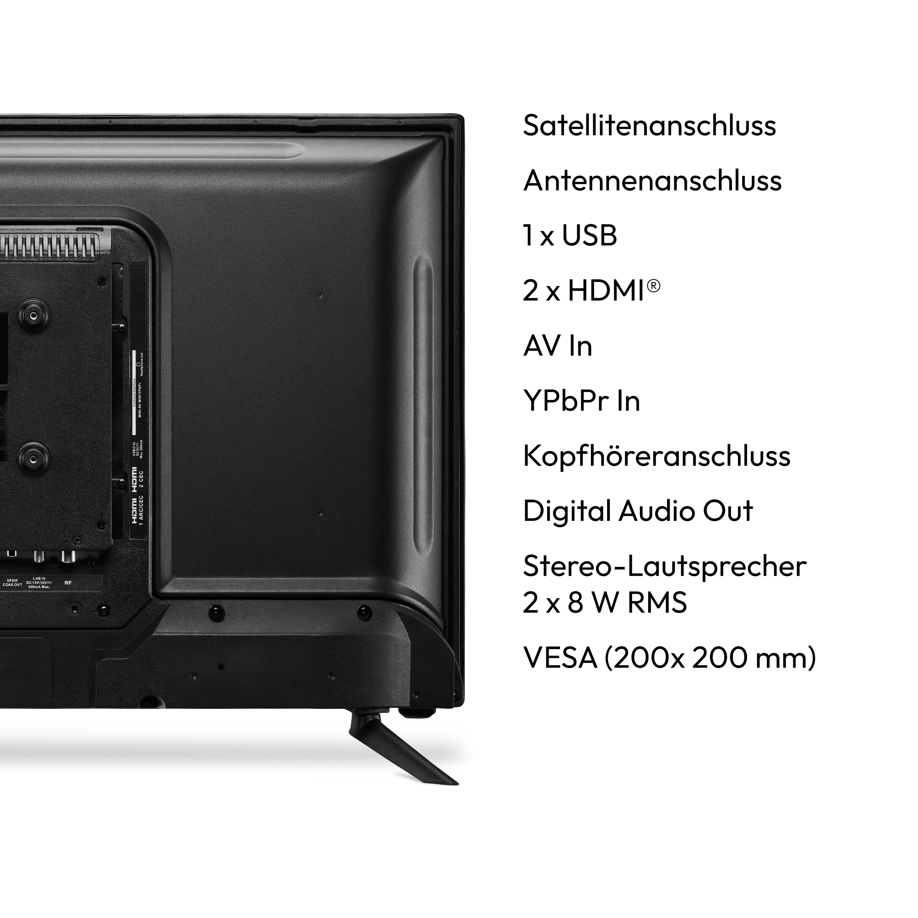 MEDION® LIFE® E8402501 (MD 840001) TV, 100,3 cm (40''), Full HD, HD Triple Tuner, integrierter DVD-Player, integrierter Mediaplayer, CI+ Schnittstelle