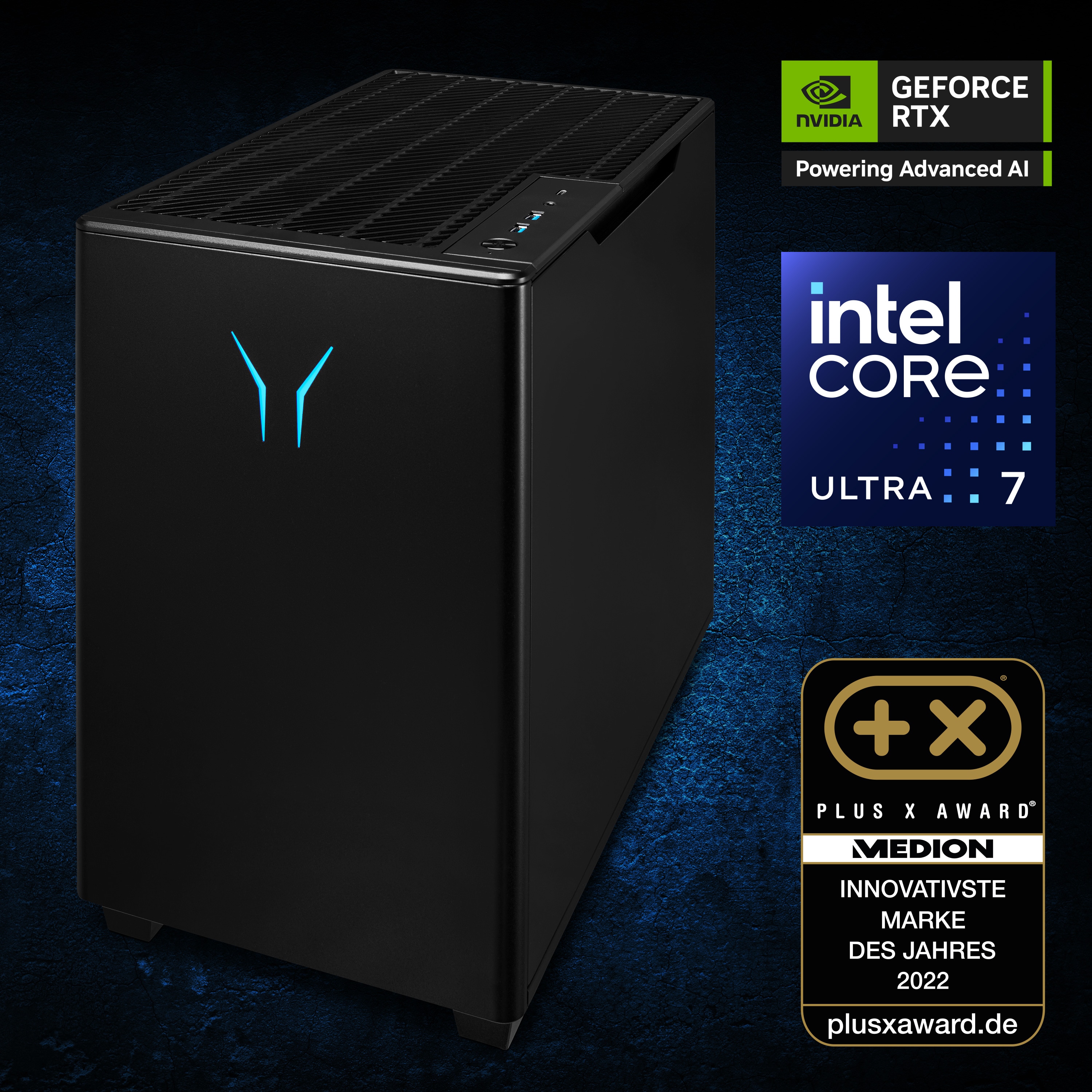 MEDION® ERAZER Bandit P20 Core Gaming PC, Intel® Core™ Ultra 7 Prozessor 265F, Windows 11 Home, NVIDIA® GeForce RTX™ 5060 Ti, 1 TB SSD, 32 GB RAM