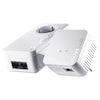 DEVOLO Dlan® 1000 duo + 550 WiFi | Kit de démarrage Easy Home WiFi | Prise frontale intégrée | Technologie WiFi Move | Design compact