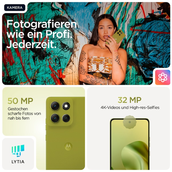 MOTOROLA moto g86 5G, 256 GB, Golden Cypress