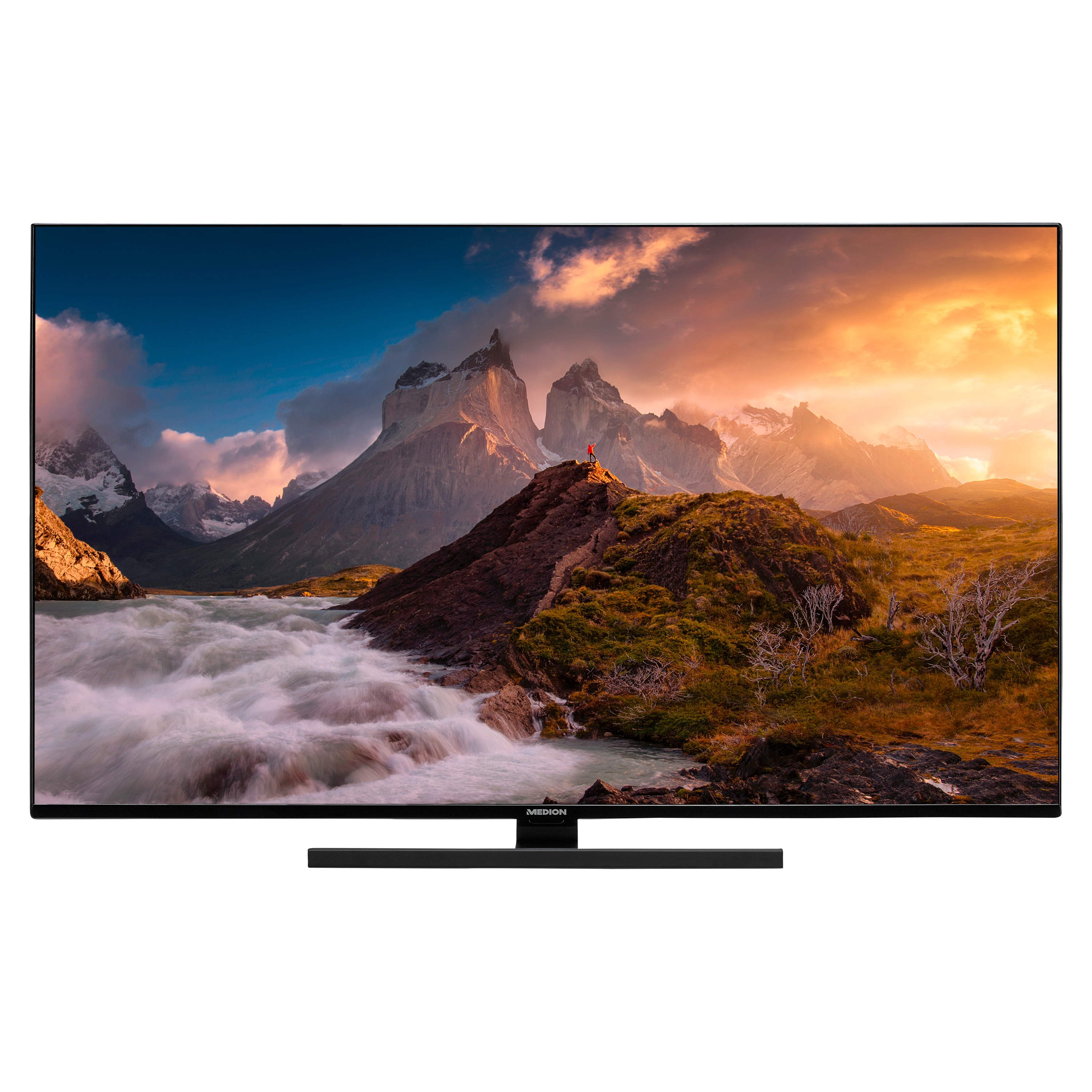 MEDION® LIFE® X14318 (MD 30067) QLED Smart-TV, 108 cm (43'') Ultra HD Display + Soundbar MEDION® LIFE® P61155 (MD44055) - ARTIKELSET