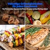MEDION® LIFE Tischgrill mit Dual-Zonen-System (MD12027), 2,400 Watt, 2 abnehmbare Platten, LED-Statusanzeige (weiß, rot, grün), IPX4-Schutz