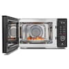 MEDION® LIFE® 3 in 1 Mikrowelle MD12031, 900 Watt Mikrowellenleistung, 1000 Watt Grillleistung, 1680 Watt Heißluftfunktion, Sensor-Touch-Türöffnung, 11 Automatikprogramme, 23 L Kapazität, 5 Leistungsstufen, digitaler 95 min. Timer, Auftaufunktion