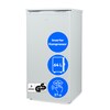 MEDION® LIFE Inverter-Kühlschrank mit Eiswürfelfach MD 370033 weiss, 90 L Gesamt-Nutzinhalt (Kühlteil 80 L & Eiswürfelfach 10 L), flüsterleise 37 dB, wechselbarer Türanschlag