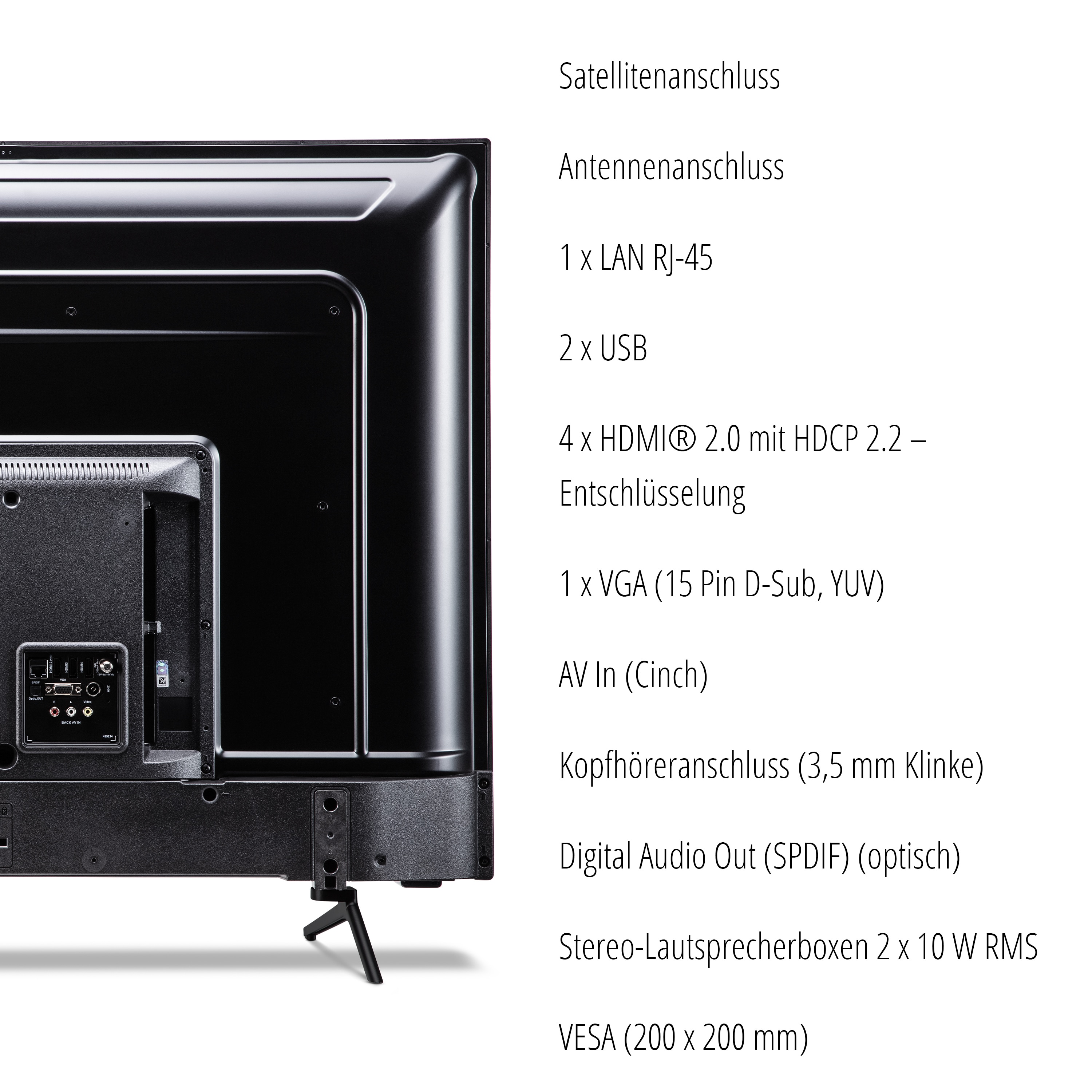 MEDION® LIFE® X15012 (MD 31242) 125,7 cm (50'') Ultra HD Smart-TV + P61202 TV-Soundbar mit Bluetooth® - ARTIKELSET