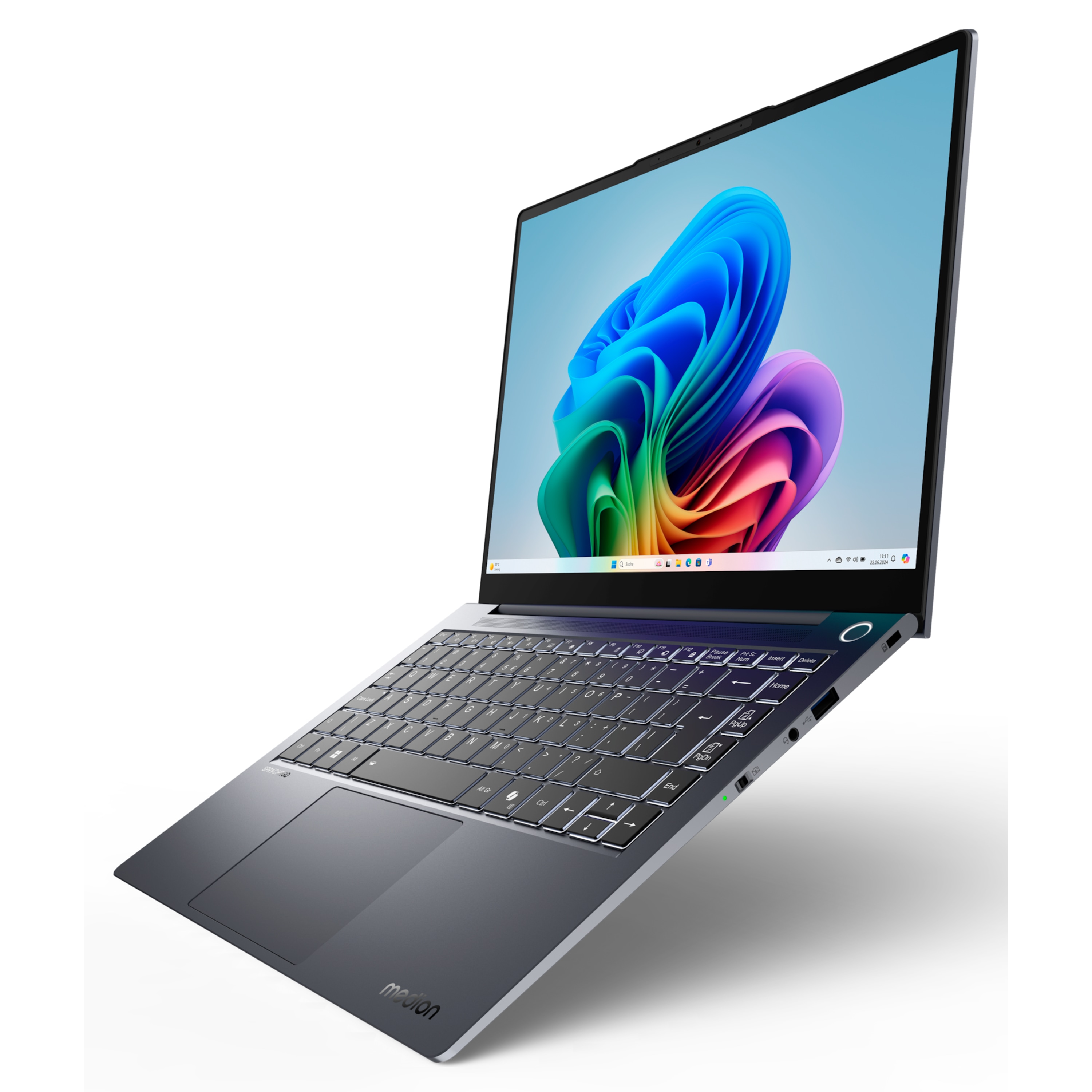 MEDION® SPRCHRGD 14 S1 Elite; Copilot+ PC, Snapdragon® X Elite, Windows 11 Home, 35,56 cm (14“) 2,8K Display, 1 TB SSD, 32 GB RAM