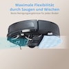 MEDION® Saugroboter S05 SW, App- und Alexa-Steuerung, Saugen und Wischen gleichzeitig, intelligente Navigation, langlebiger BLDC-Motor, 2.000 Pa Saugkraft