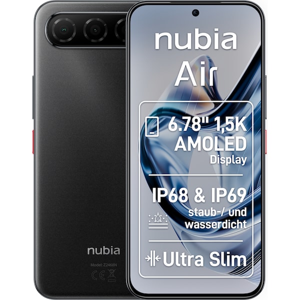 NUBIA Air 256 GB, Titanium Black (Z2468N)