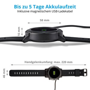 MEDION® LIFE® GPS Sportuhr S2400, 1,3'' Farbdisplay, Herzfrequenzmesser, Multi-Sport Modi, integriertes GPS Modul, Staub- und Wasserschutz nach IP68