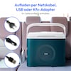 MEDION® Thermoelektrische Kühlbox MD 10735, Kühl- und Warmhaltefunktion, 25 L Kapazität, 12V-, 230V- und USB-Anschlüsse zur Stromversorgung