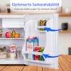 MEDION® LIFE Mini-Kühlschrank mit Eisfach und Schloss MD370001, 42 L Gesamtnutzinhalt (Kühlteil 37 L & Eisfach 5 L), wechselbarer Türanschlag, Schloss, geringer Geräuschpegel