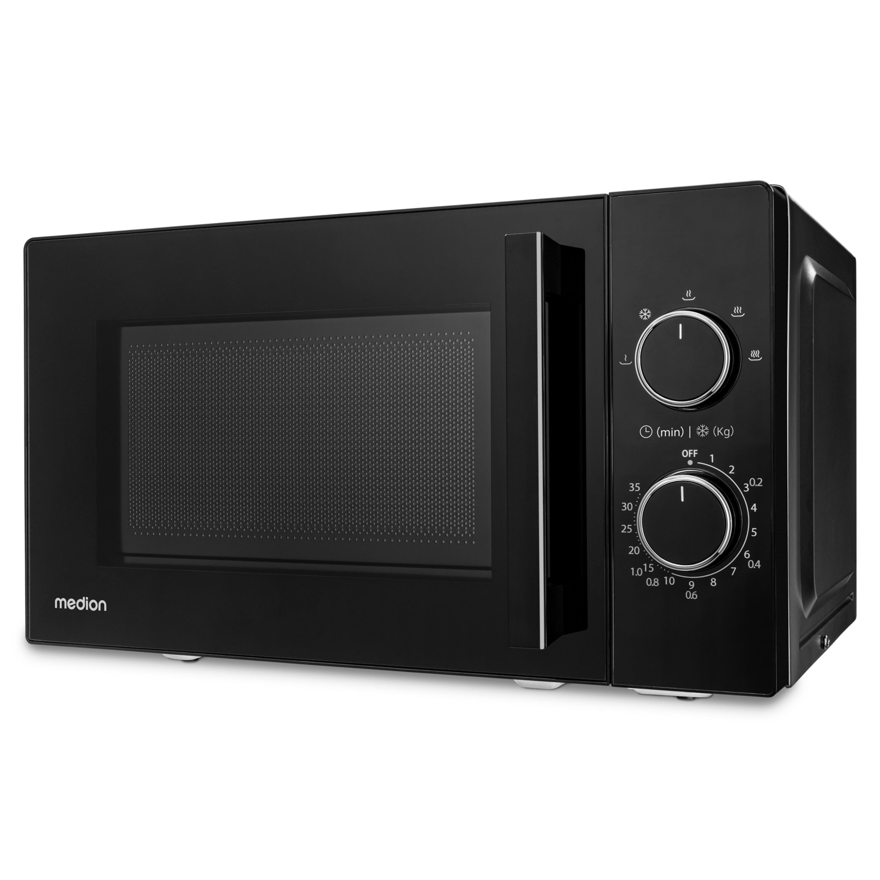 MEDION® LIFE® Mikrowelle MD12011, 800 Watt, 20 L Kapazität, 5 Leistungsstufen, Auftaufunktion