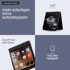 MOTOROLA razr 70, 256 GB, Swarovski Edition, Black (XT2657-1)