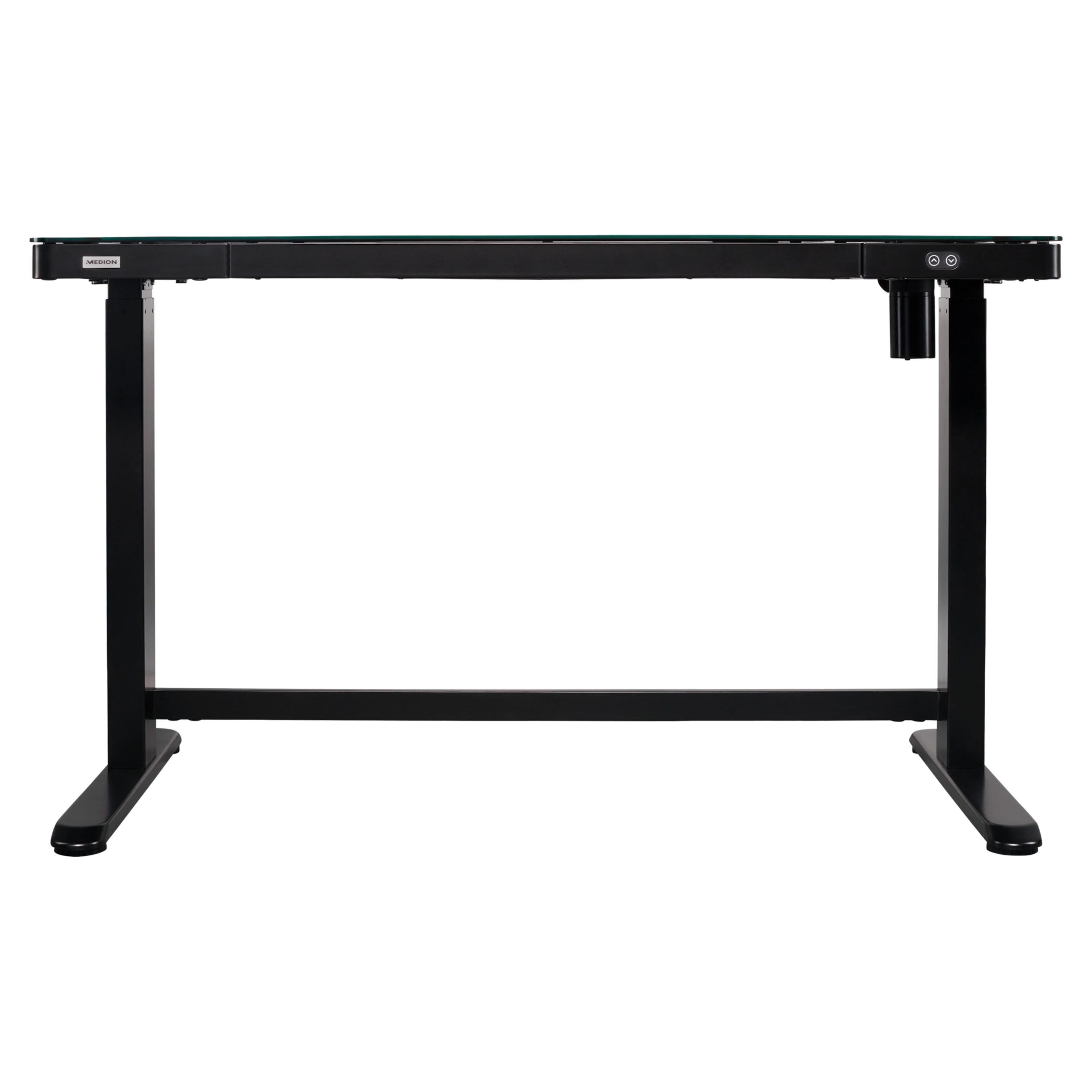MEDION® P89258 Höhenverstellbarer Tisch, stufenlose Höhenverstellung, elektronischer Motor, integrierte Schublade, einfache Montage