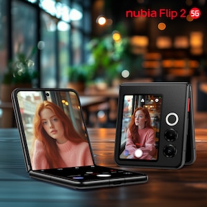 NUBIA Flip 2 5G 256 GB, Night Black (NX732J)
