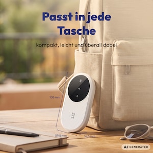 ZTE Mobiler Router U10, 4G LTE, Weiß