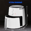 MEDION® LIFE Heißluftfritteuse P30 L (MD13020), 100 Rezepte in der Life+ App¹, 4,7 Liter Fassungsvermögen, 1.500 Watt, 60 min. Timer