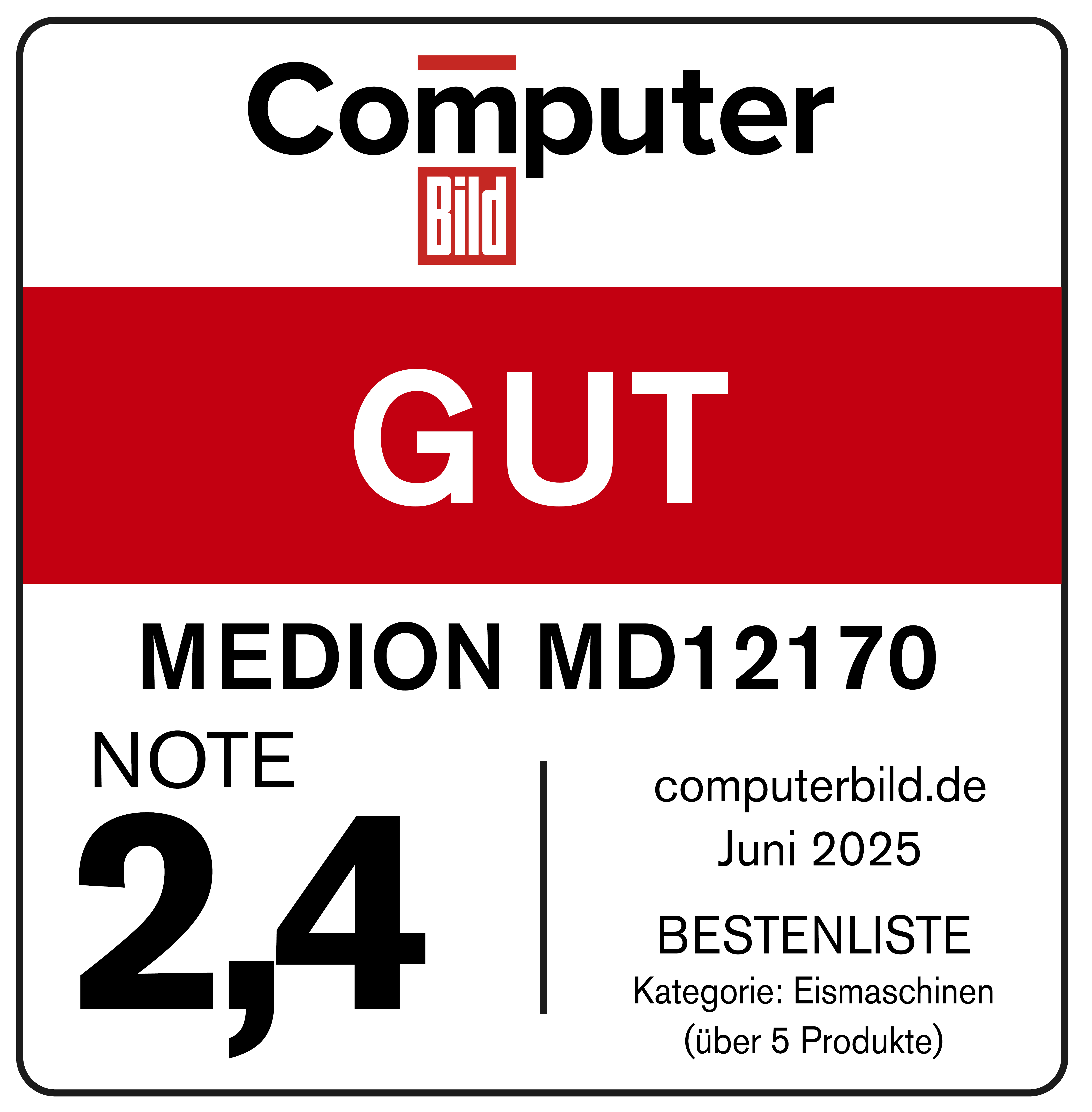 MEDION Life Smarte Eismaschine (MD 12170) bei ComputerBild