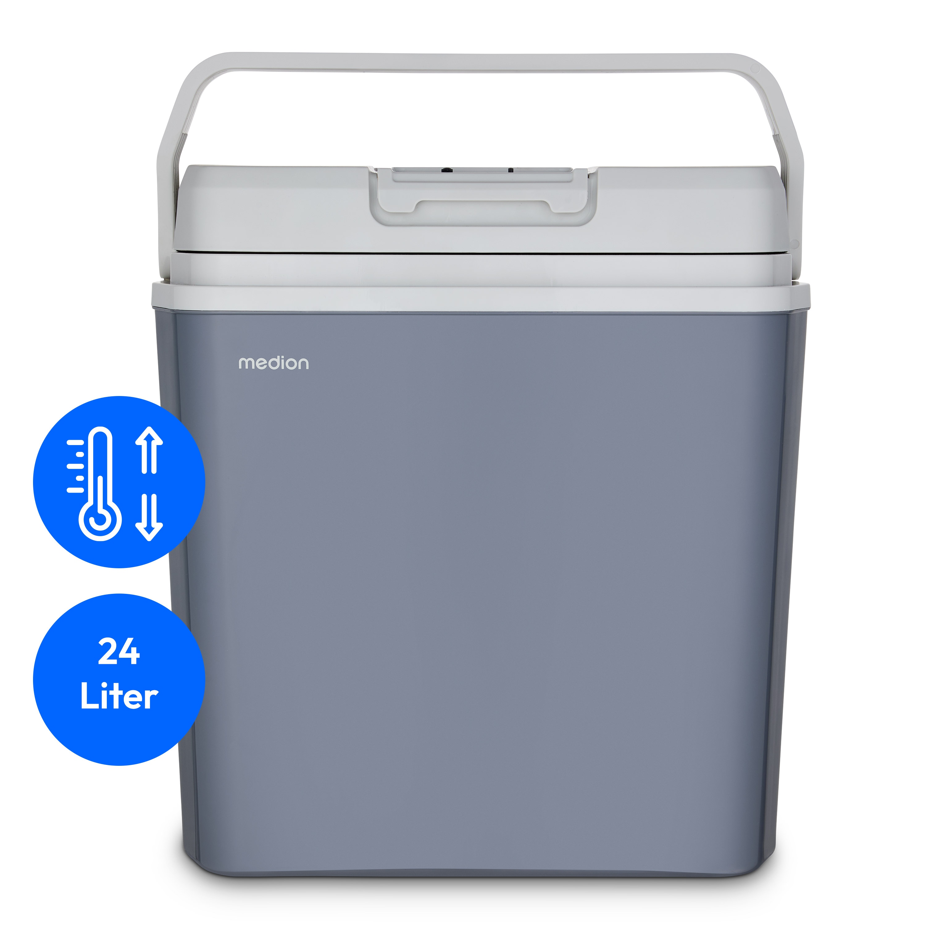 MEDION® LIFE Kühlbox mit Wärmefunktion MD13011, Kühl und Warmhaltefunktion, 20 L Kapazität, 5V-USB-Anschluss,