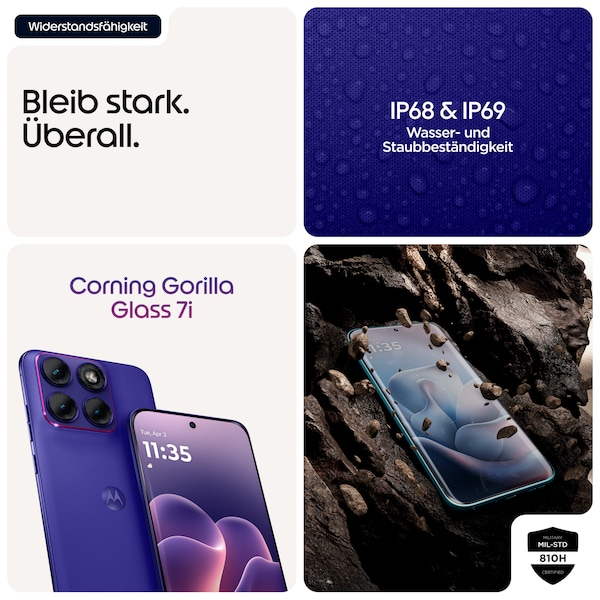 MOTOROLA edge 70 fusion 5G, 256 GB, Orient Blue (XT2605-1)