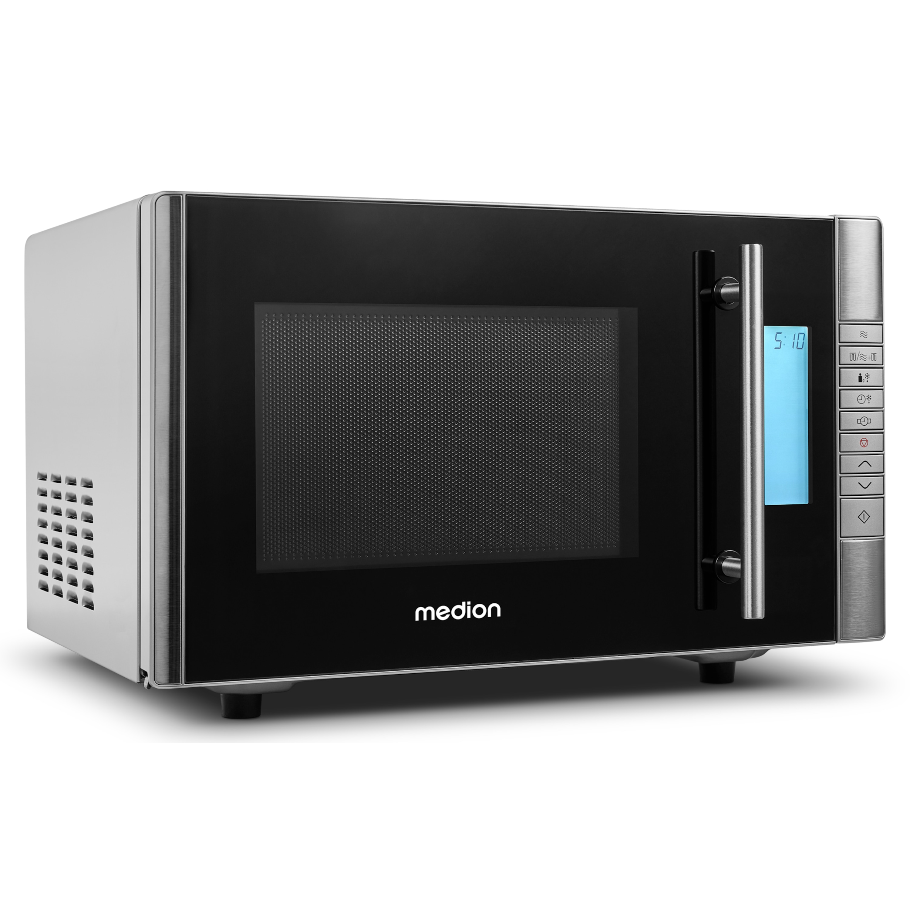 MEDION® LIFE® 2 in1 Mikrowelle MD 14482, Kombination aus Mikrowelle & Grill, 8 Automatikprogramme, 20L Garinnenraum, Auftaufunktion