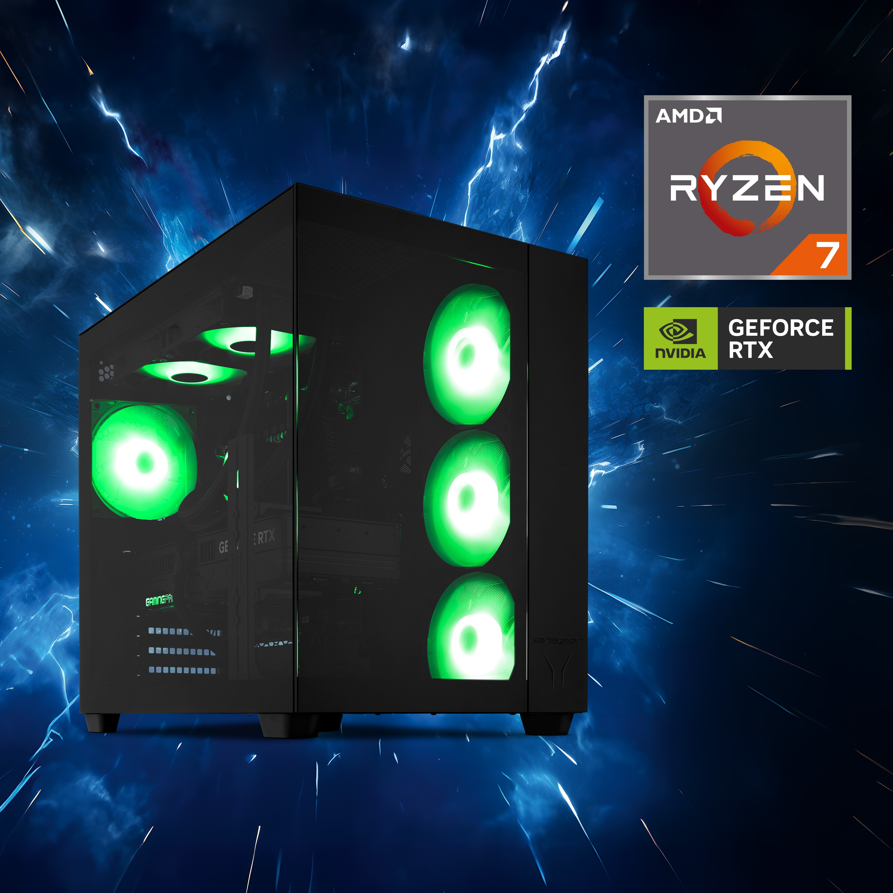 MEDION® ERAZER Tank X15 High-End Gaming PC, AMD Ryzen™ 7 7800X3D, Windows 11 Home, NVIDIA® GeForce RTX™ 5060 Ti, 2 TB SSD, 32 GB RAM