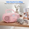 MEDION® LIFE E66476 Tragbare CD-Boombox, CD-Player, Kassettendeck, FM-Radio, USB-MP3-Wiedergabe, 30 Senderspeicher, Batteriebetrieb