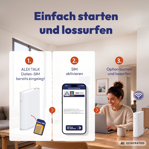 ZTE stationärer Router G5TS, 5G, Weiß