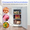 MEDION® LIFE Gefrierschrank MD 370031 weiß, 64 l Volumen, stufenlose Temperatureinstellung, wechselbarer Türanschlag, 3 Schubladen