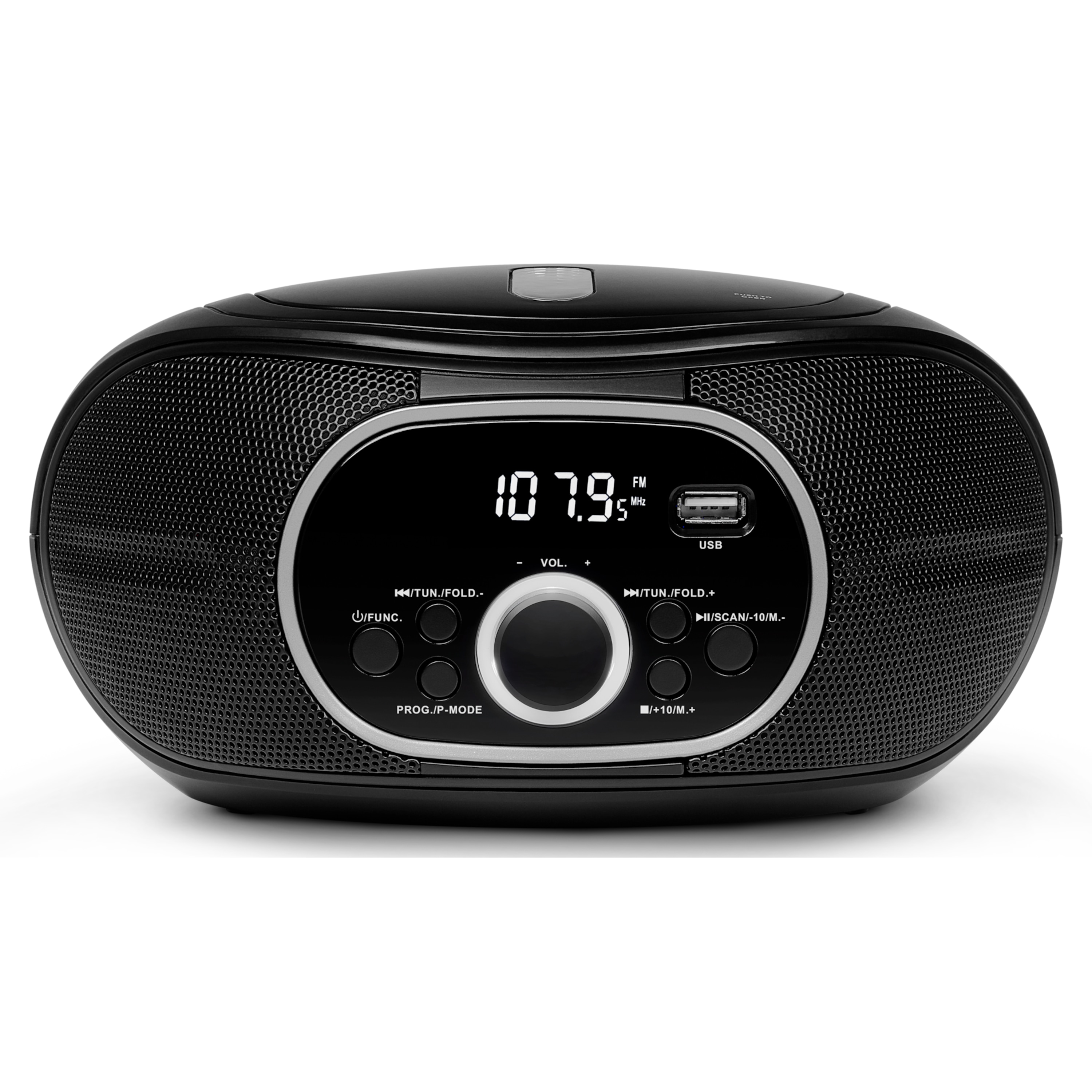 MEDION E65711 Boombox mit CD/MP3-Player, PLL-UKW Stereo-Radio, AUX, USB Anschluss, 2 x 12 W