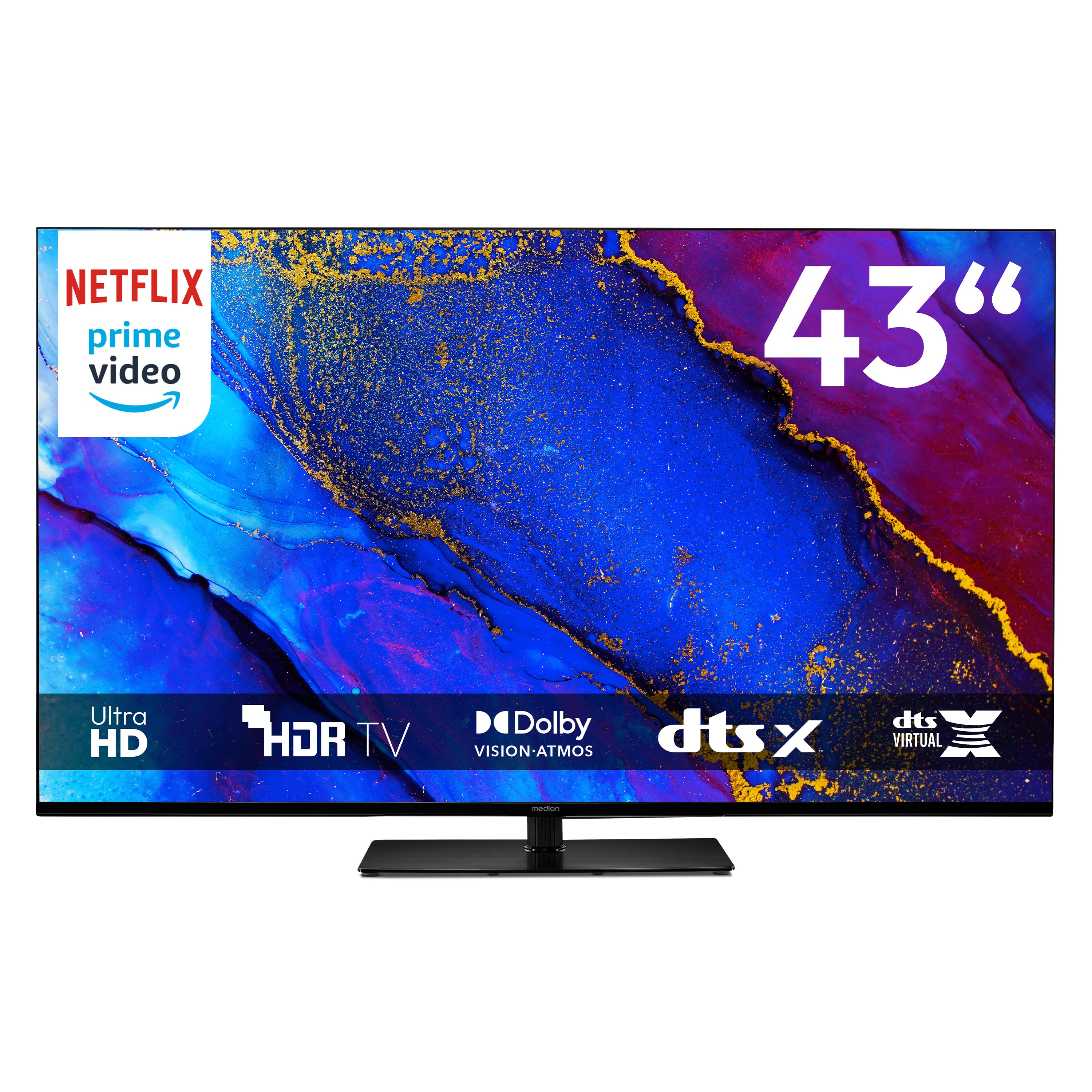 MEDION 43 Zoll 4K Ultra HD Google TV MD 843400 (Dolby Vision, Atmos, HDR)
