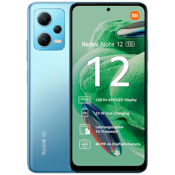 XIAOMI Redmi Note 12 5G, 128 GB, Ice Blue