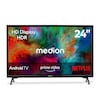 MEDION® LIFE MD824100 Android TV, 59,8 cm (24''), HD Display, HDR, PVR ready, Bluetooth®, Netflix, Amazon Prime Video, Micro Dimming