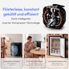 MEDION® LIFE Gefrierschrank MD370018 Schwarz, 85 L Nutzinhalt, 3 Türfächer, manuelle Abtauung, Temperaturbereich 0–5 °C, Energieklasse C, leiser Kompressorbetrieb (39 dB), wechselbarer Türanschlag