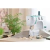 MEDION® LIFE® Freiarm-Nähmaschine SM60 (MD10689), einstellbare Stichlänge und Stichbreite, automatischer Einfädler, 60 verschiedene Stichmuster, integriertes Zubehörfach, 60 Watt Motorleistung